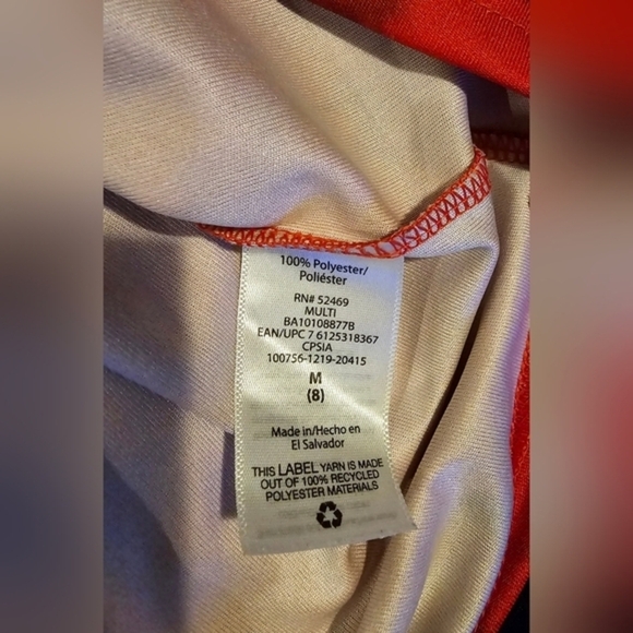 Athletic Works Boy's Can't‎ Stop Talent Tank Top Red Size 8 Medium - Picture 5 of 5